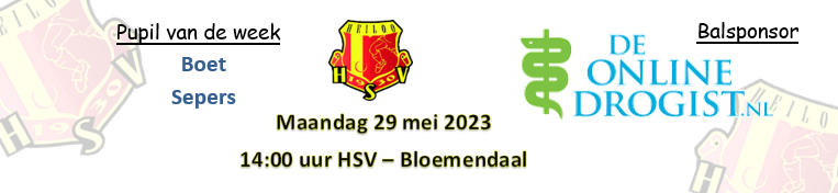 Laatste comp. wedstrijd HSV 1 maandag 2e Pinksterdag!